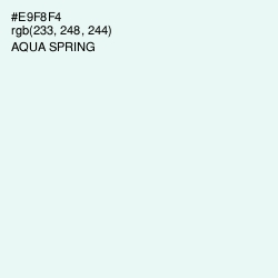 #E9F8F4 - Aqua Spring Color Image